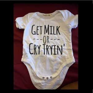 Brand new get milk infant onesie